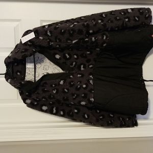 NWT Lane Bryant Livi pullover Half-Zip size 18/20 100% polyester Gray and Black